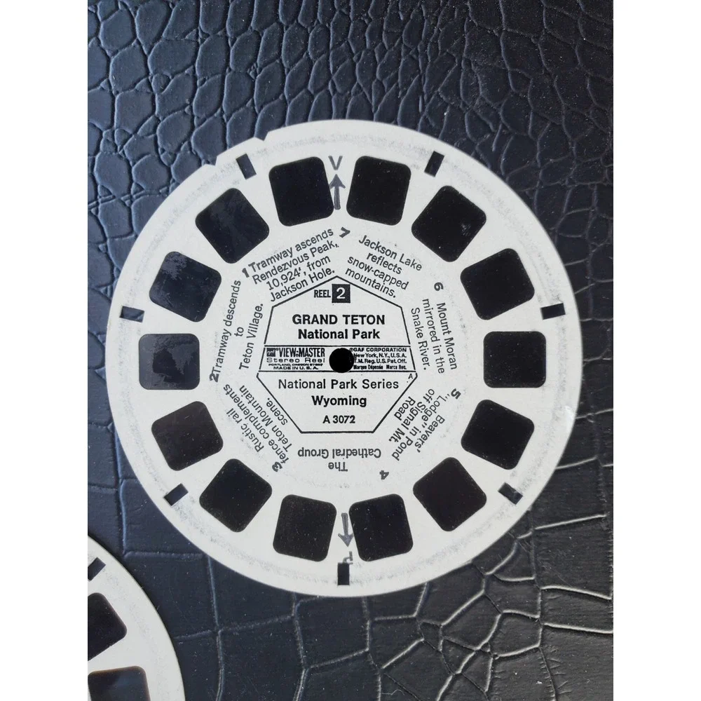 Vintage • View Master 3-D Tour- Grand Teton National‎ Park - 3 Reels/21 Pictures